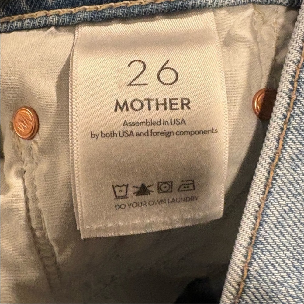 MOTHER Light Blue Flare Jeans - Picture 14 of 16
